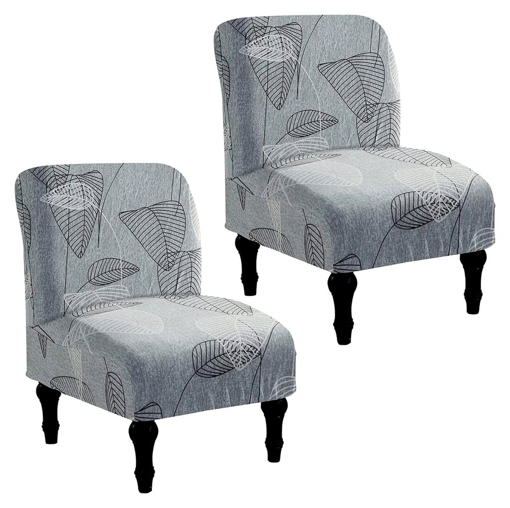 2-teiliger Sesselbezug/Sofabezug ohne Armlehnen, elastisch für 1-Sitzer-Sofa, Stretch-Samt, abnehmbare und waschbare Stuhlschonbezüge für Wohnzi...