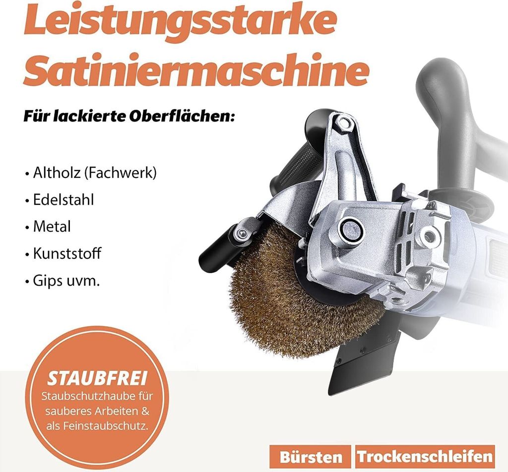 Satiniermaschine Satinierwalze Nylonbürste Schleifbürste Für 80/120/240