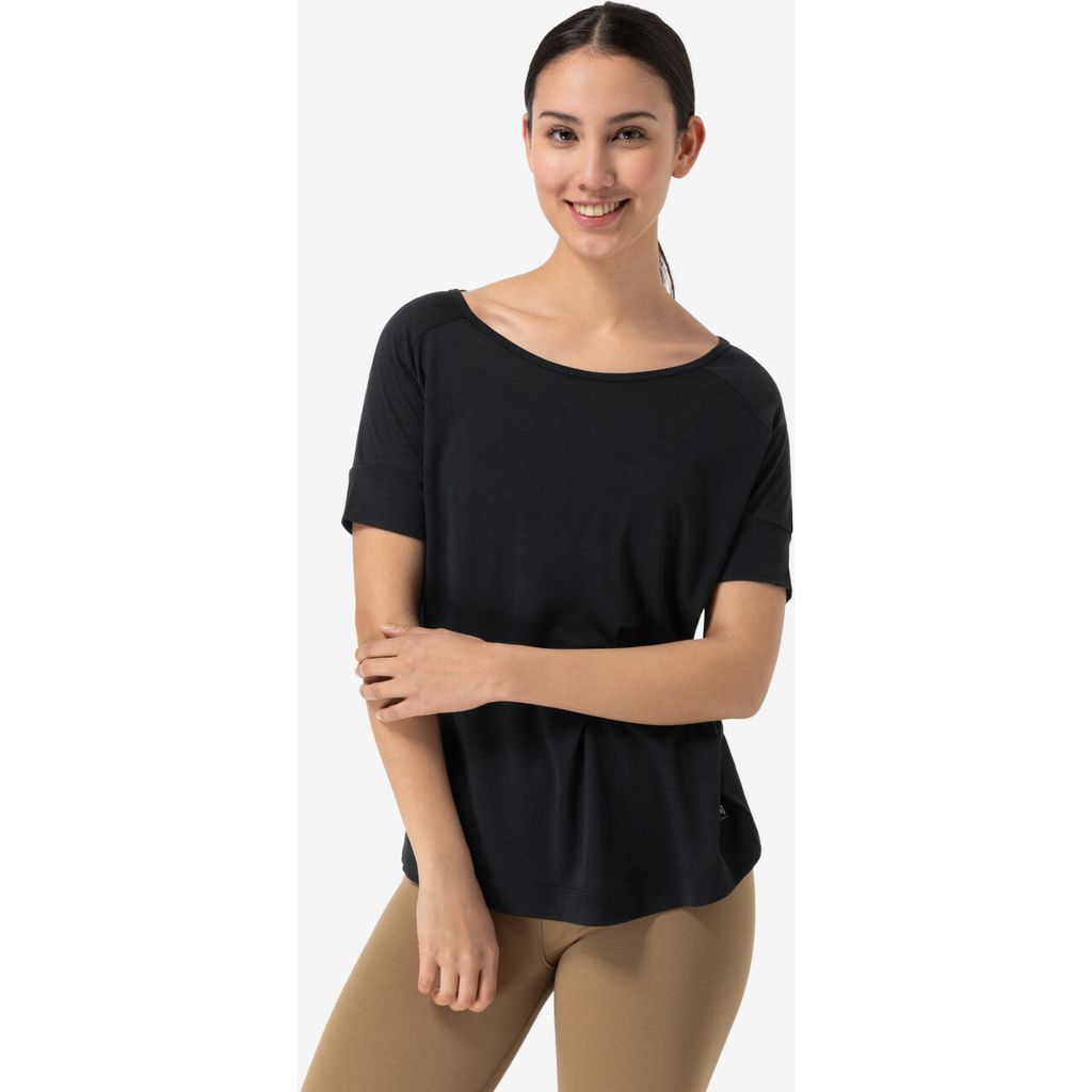 Super.natural Isla Kurzarm-t-shirt Schwarz M Frau Schwarz M