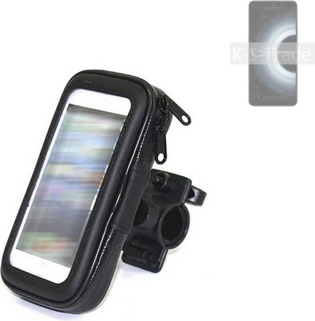 K-S-Trade Fahrrad-Halterung kompatibel mit Xiaomi Redmi K50 Ultra Handy-Halterung Halter Lenkstange Fahrradhalterung Motorrad Bike Mount
