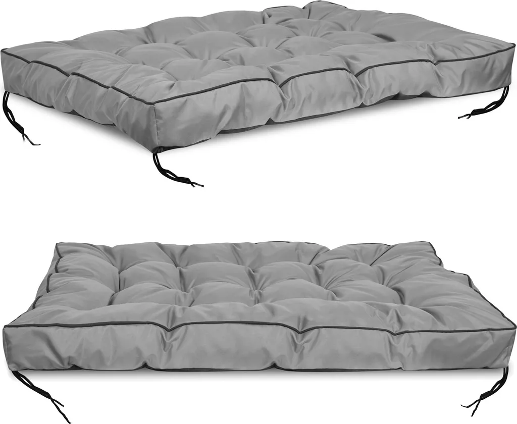 Coussin Bain de Soleil pour Palette 120x80 cm Gris Terrasse et Jardin