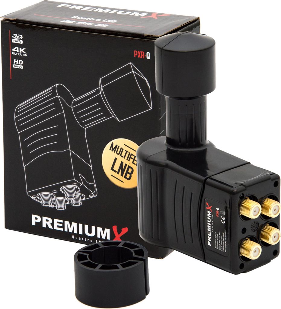 PremiumX Rocket Quattro LNB PXR-Q 3° Grad Slim Multifeed für Multischalter