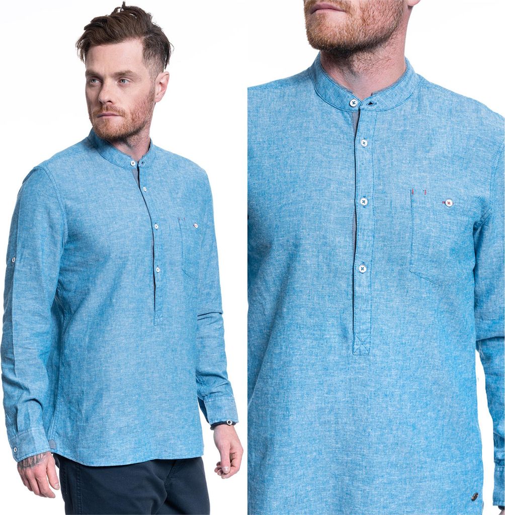 Mustang Mustang Casper Leinenhemd 1009583 5320 Männer