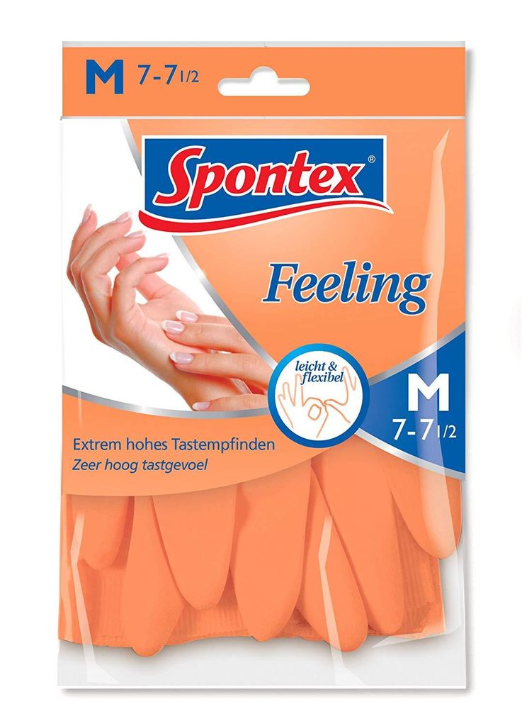 MAPA Handschuh Feeling Größe M Spontex aus Naturkautschuklatex