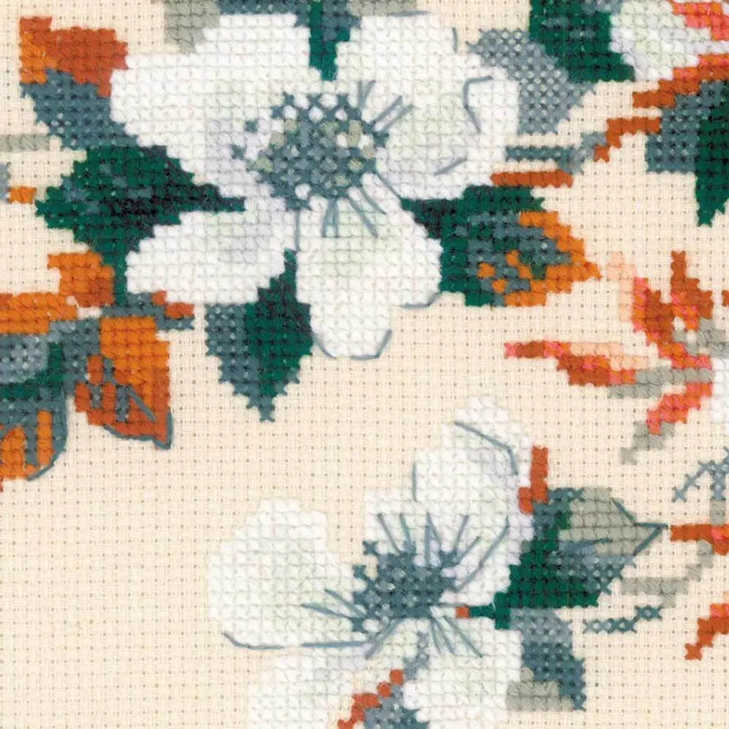Broderie point de croix compté Poisson dansant Riolis - Kit complet
