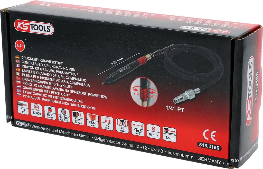 Crayon de gravure pneumatique : solution de marquage anti-vibration Pro
