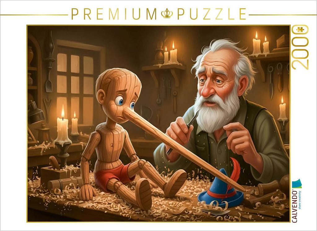 CALVENDO Puzzle Die Lüge lässt seine Nase wachsen | 2000 Teile Lege-Größe 90x67cm Foto-Puzzle für glückliche Stunden