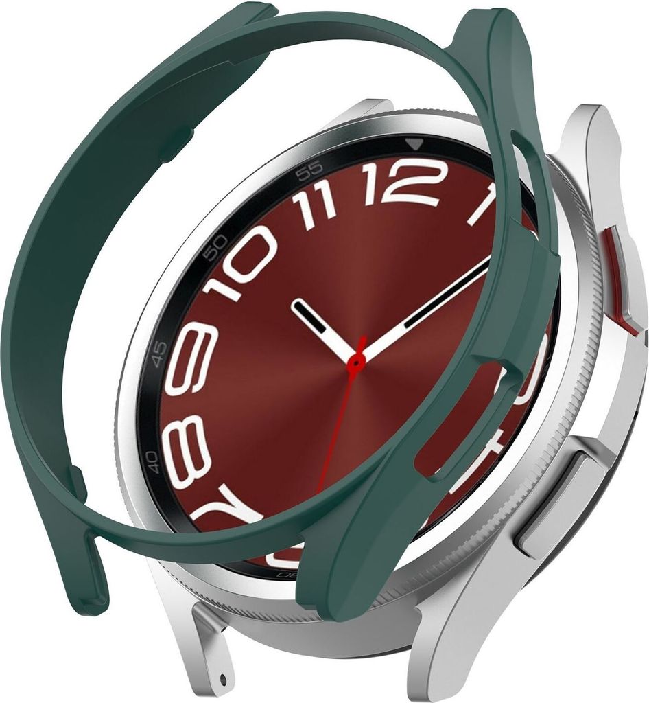 Für Samsung Galaxy Watch 6 Classic 47mm Smartwatch Rahmenschutz Hülle Case Grün