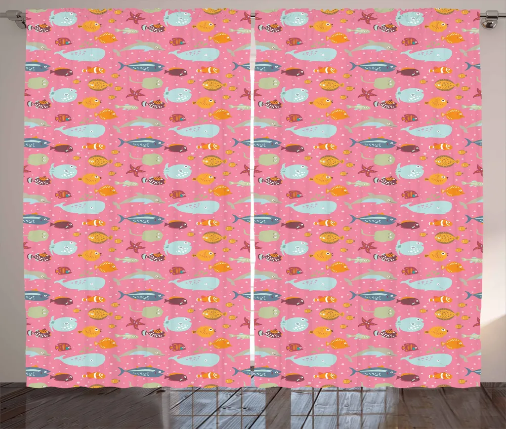 Tenda Meeres Doodle ABAKUHAUS - Decorazione Marina Viva 280x175
