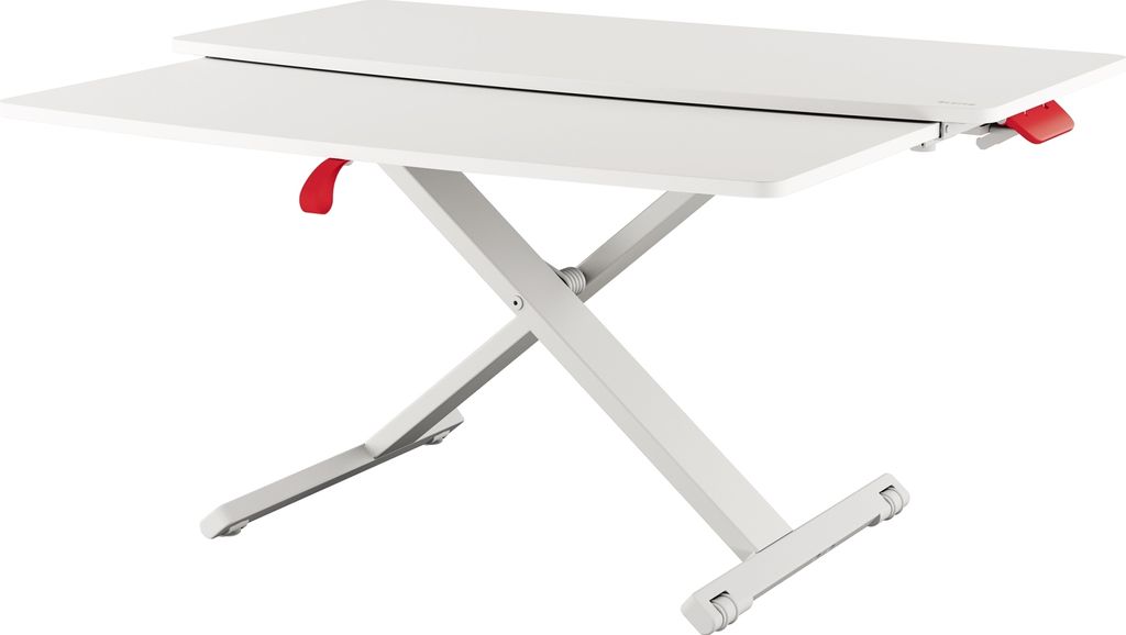 LEITZ Sitz-Steh Workstation Ergo Cosy ausziehbar hellgrau