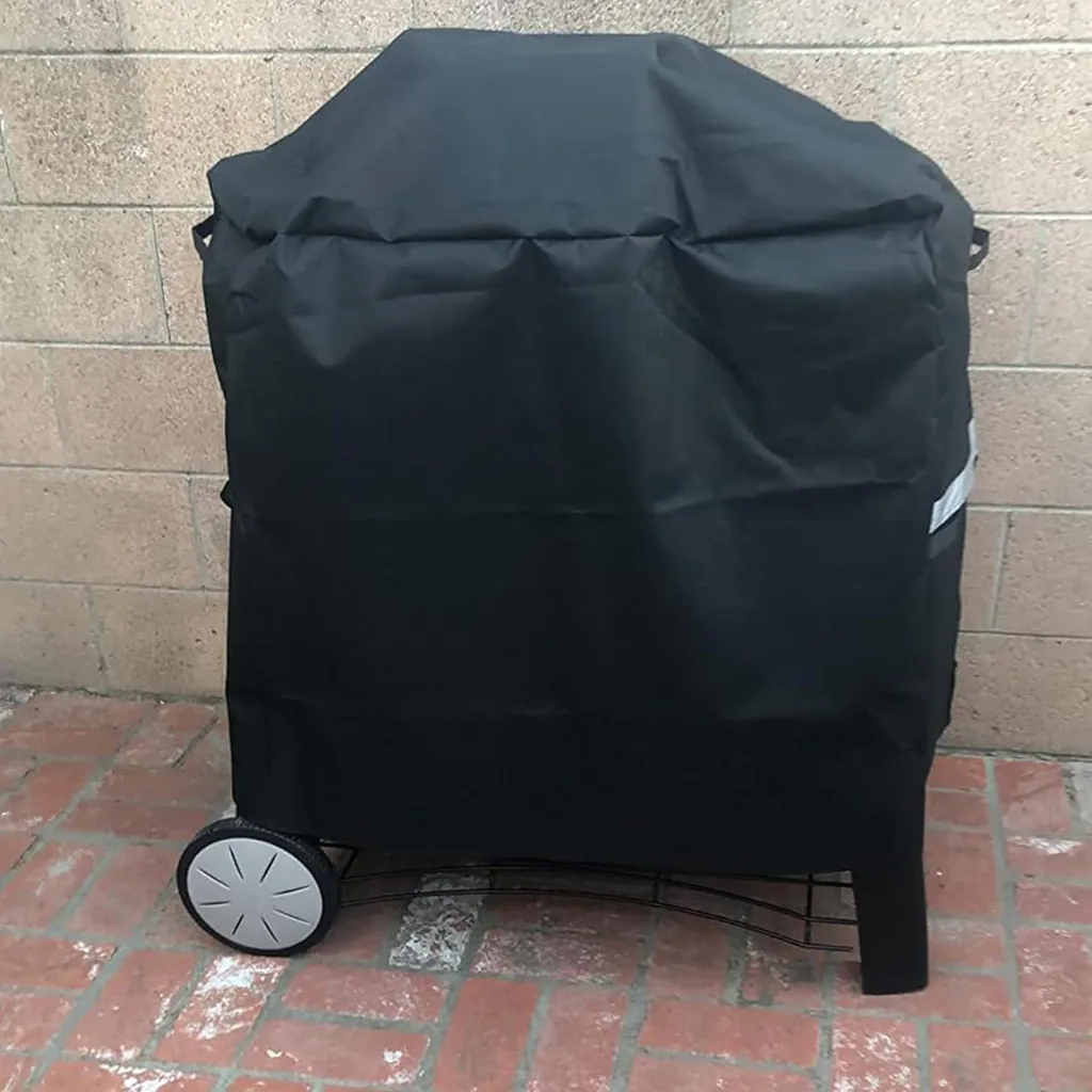 Housse de Protection Barbecue Gaz Weber Q1200 Q2200 Bâche Oxford Noire