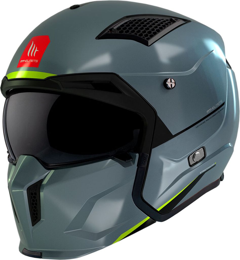 Modular Helm MT Helmets Streetfighter SV S Solid A22 Grau Glänzend größe XL