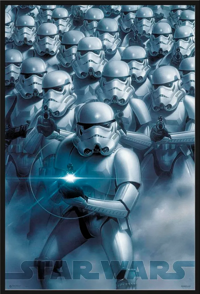 Poster Star Wars Stormtroopers Encadré Prêt à Poser Vitre Incassable
