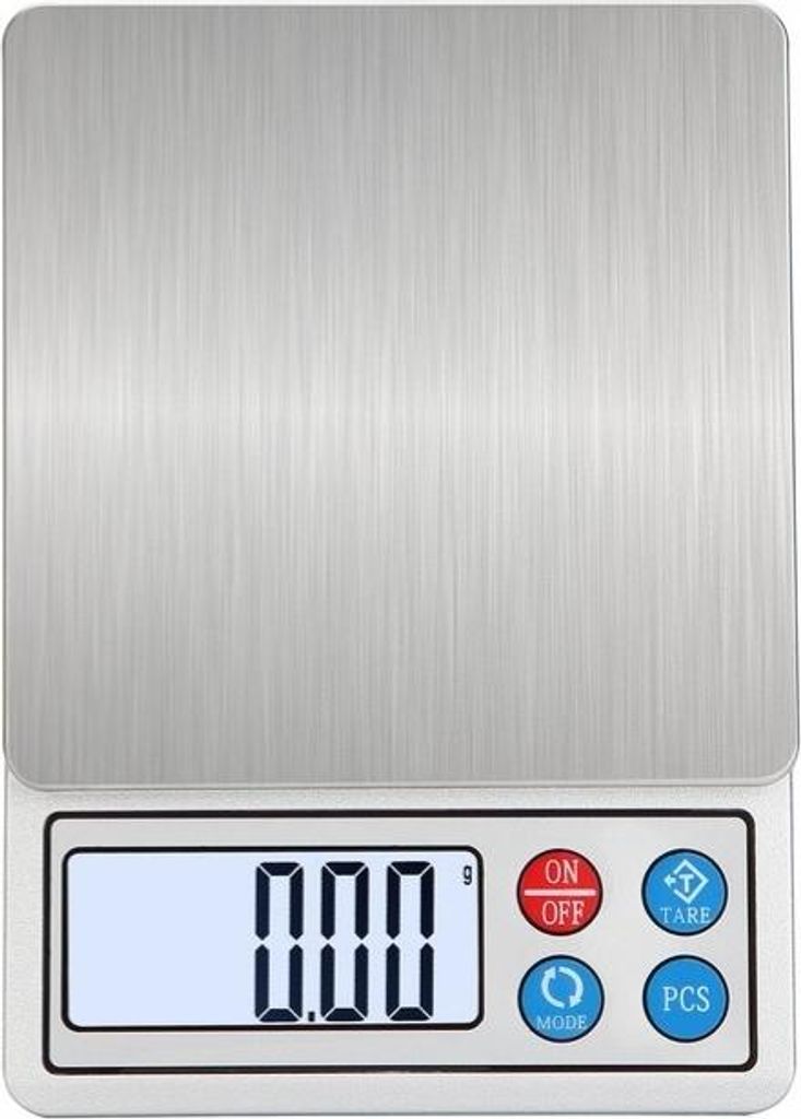 INF Multifunktionale Digitale Küchenwaage mit Batterien für Küche & Haushalt M