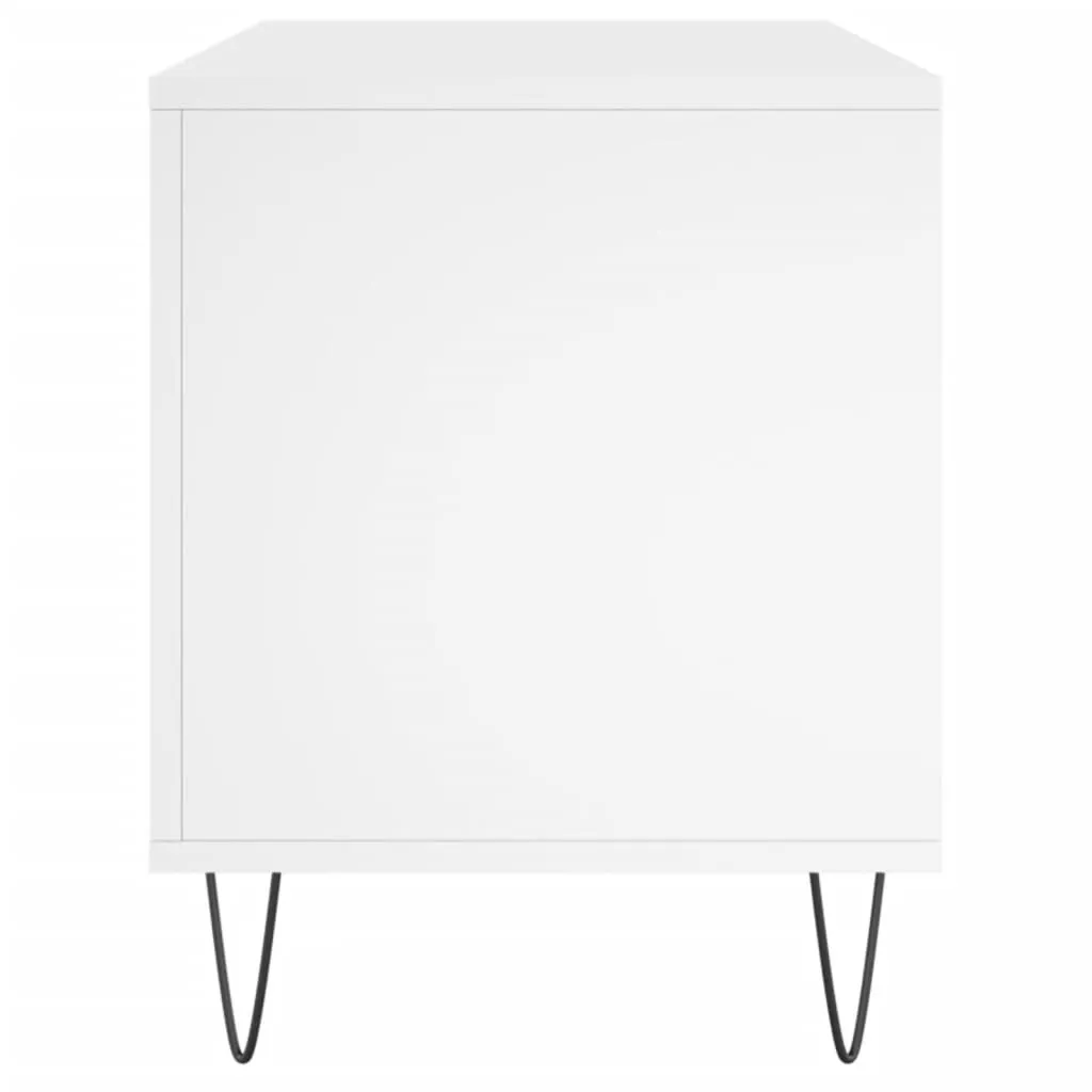SYFAX™ Supporto Vinili Bianco 100x38x48 cm - Mobile Hi-Fi Design - 4