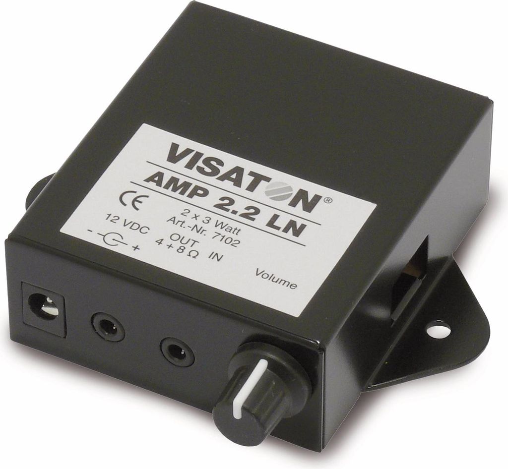 Visaton 7102'Stereo-Verstärker AMP 2.2 LN Lautsprecher schwarz