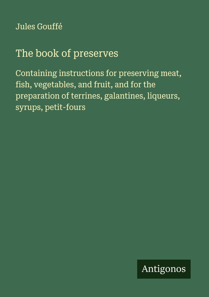 The book of preserves