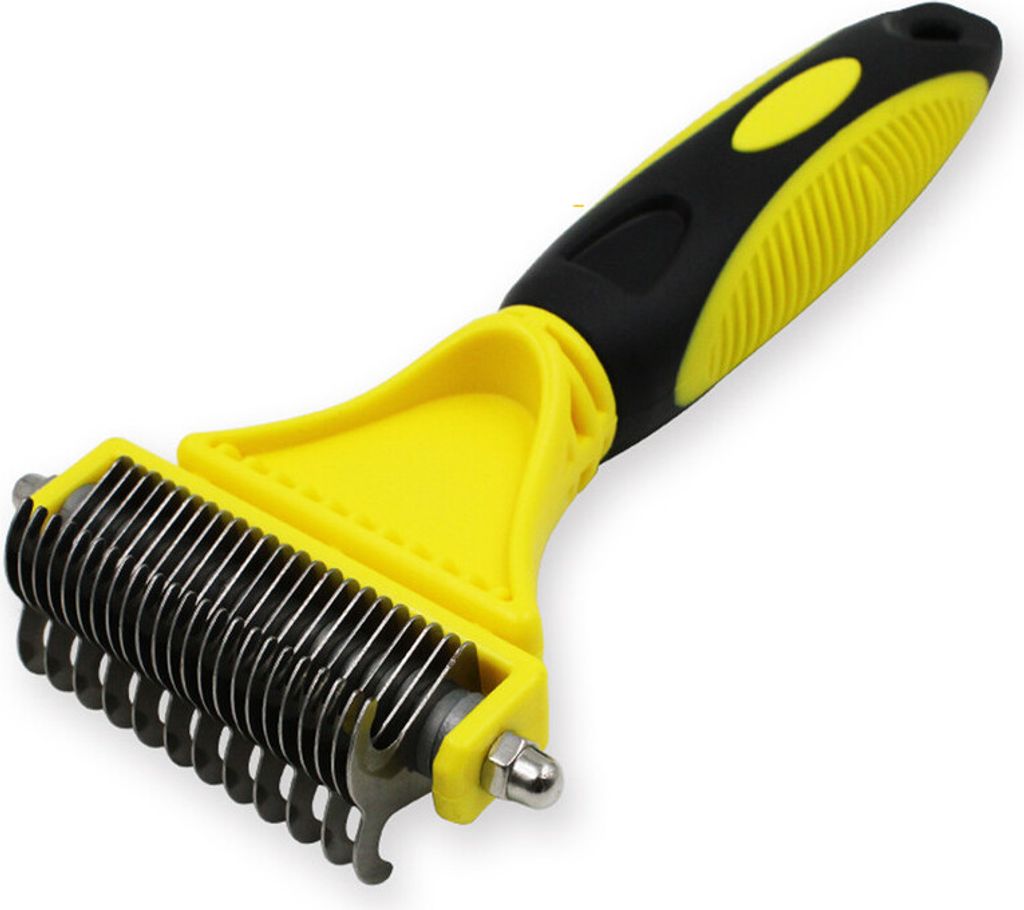 Double face Pet Cat Dog Peigne Brosse Professionnelle Image du produit 
