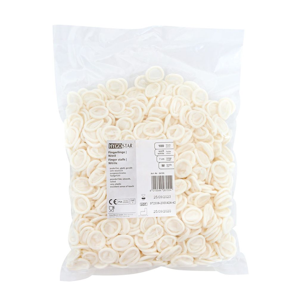 Nitrilové návleky na prsty SELVA, hladké, valcované, Obrázok produktu 