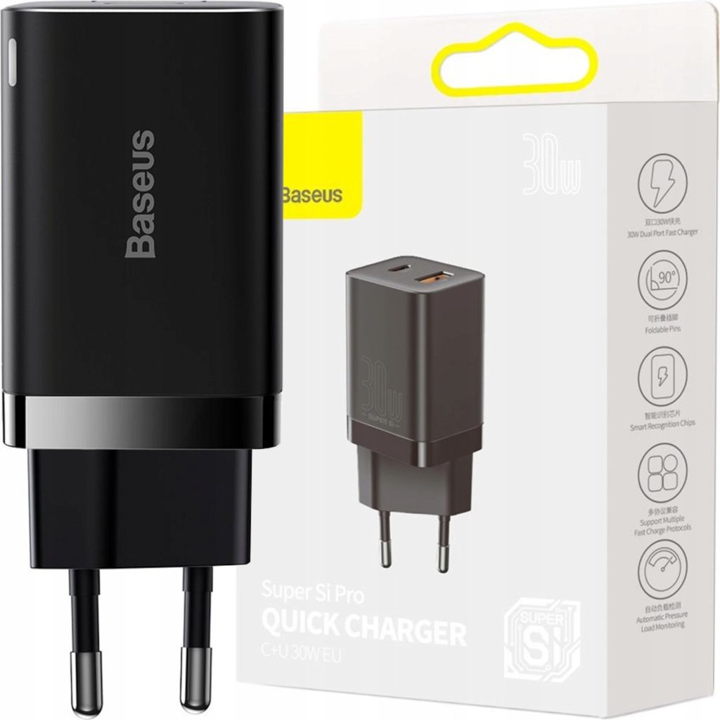 Wall Charger Baseus Super Si Pro, 30W, 3A, 1 x USB-A - 1 x Obrázok produktu 