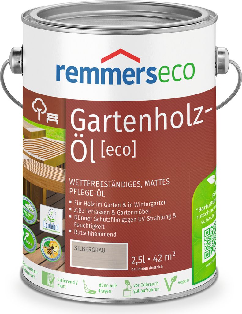 Remmers - Olej do tarasów ECO 2,5 l, srebrzystoszary Zdjęcie produktu 