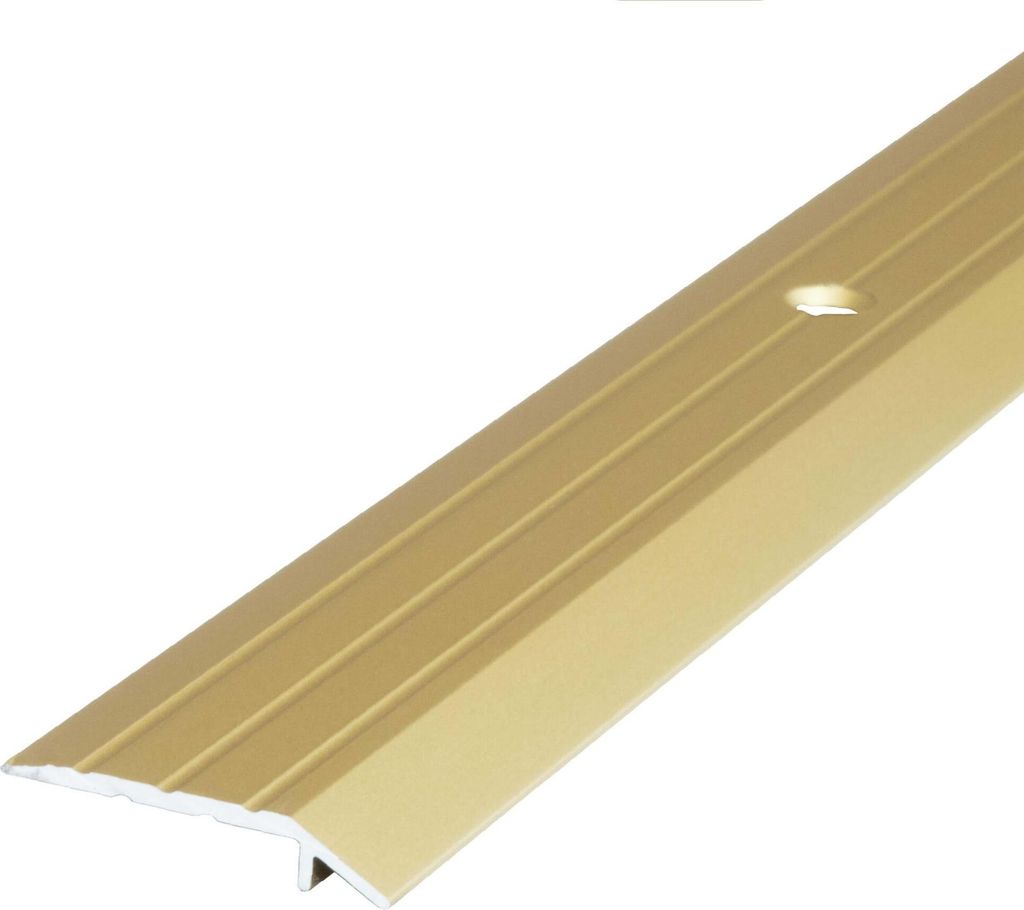 Dalsys Übergangsprofil höhenausgleich 3,5mm 180cm x 30mm zum Schrauben inkl. Befestigungsmaterial, aus Aluminium, Gold