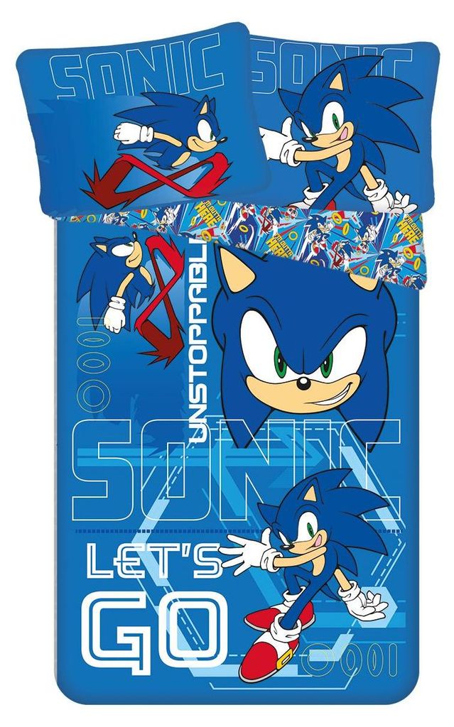 Sonic Bettbezug Let's Go 140 x 200 cm Obrázek produktu 