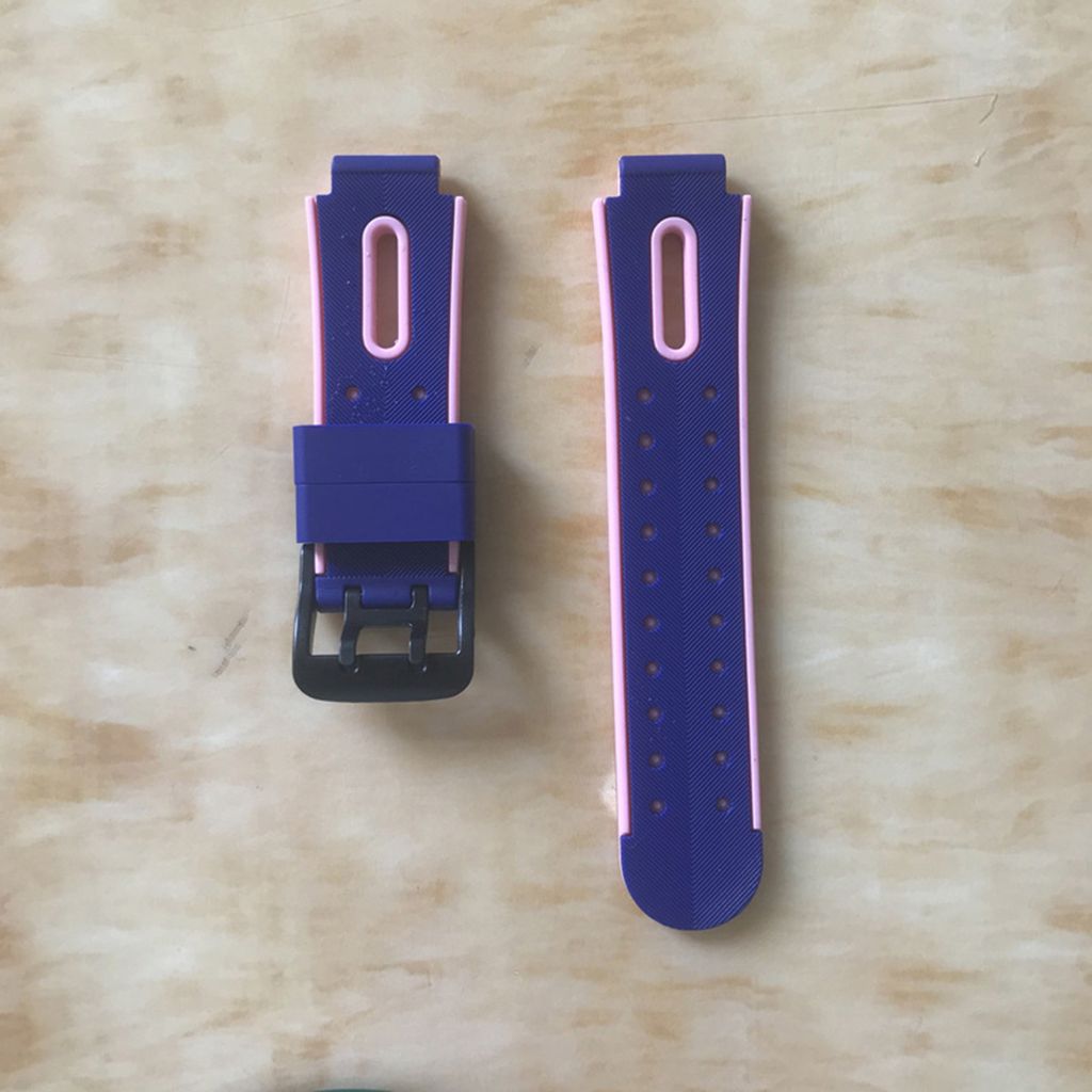 Schauen Sie sich das Band mit weichem Universal Silicon 15 mm Smartwatch wasserdichtes Armband Austausch für Kinder an-Blau Rosa