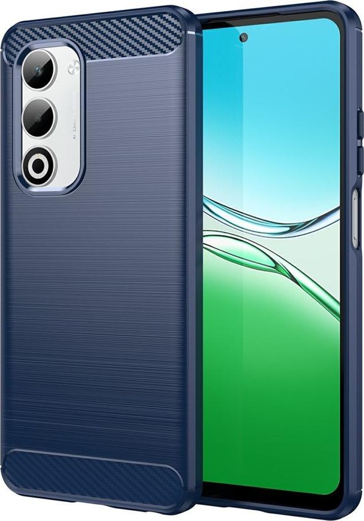 OPPO A5 5G Hülle - Coverup Armor Brushed TPU Back Cover - Blau