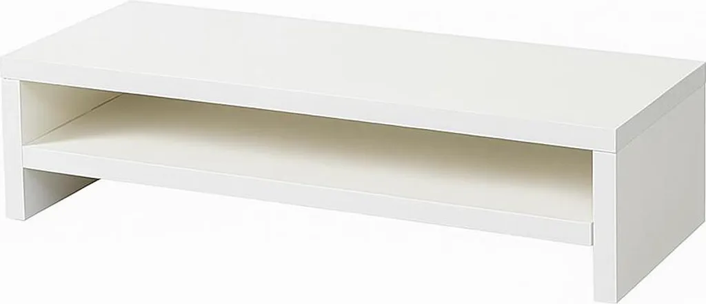 Supporto per monitor a 2 strati - 50 cm x 20 cm x 12 cm - Bianco
