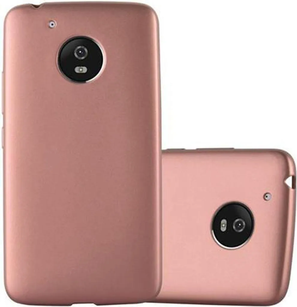 Cadorabo Custodia protettiva per Motorola MOTO G5 Custodia in rosa Custodia per telefono cellulare Custodia in silicone TPU Custodia di copertura