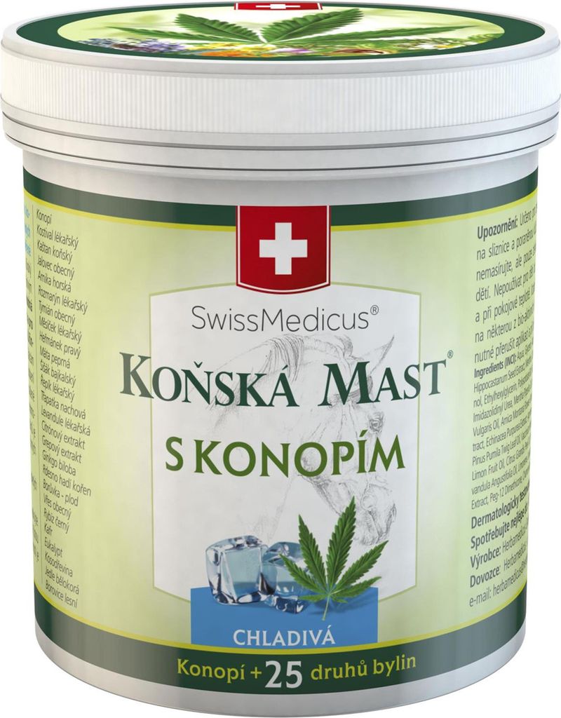 SwissMedicus Pferdesalbe mit Hanfkühlung 250 ml
