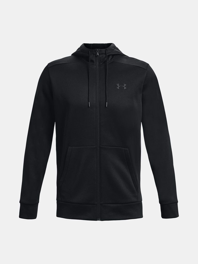Under Armour Ua Armour Fleece Fz Hoodie Black Black M