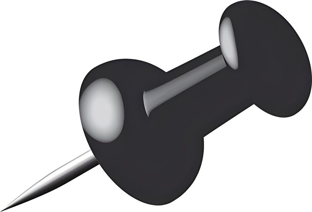 Alco Al-662-11 Pushpins Box A 40 pcs Black Image du produit 