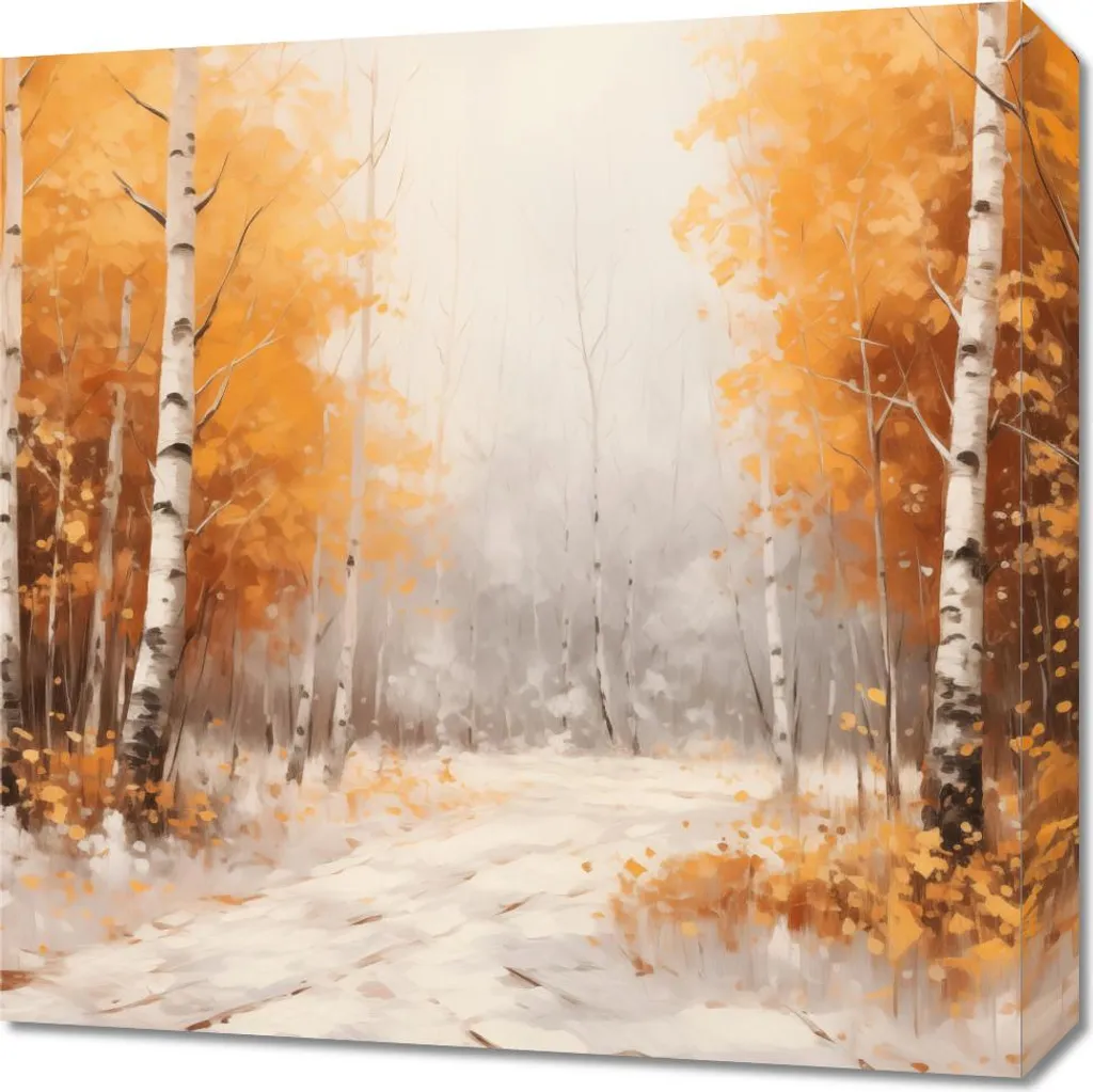 Quadro Moderno Betulle Autunnali 50x50 - Must-Have Wall Art 2026