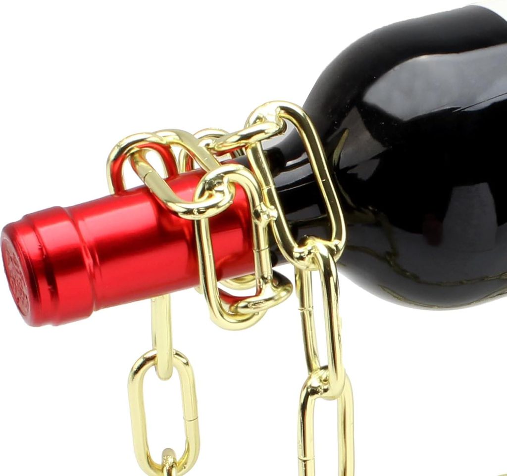 Magische Weinflaschenhalter - schwebender Designhalter - Gold - stabile Konstruktion