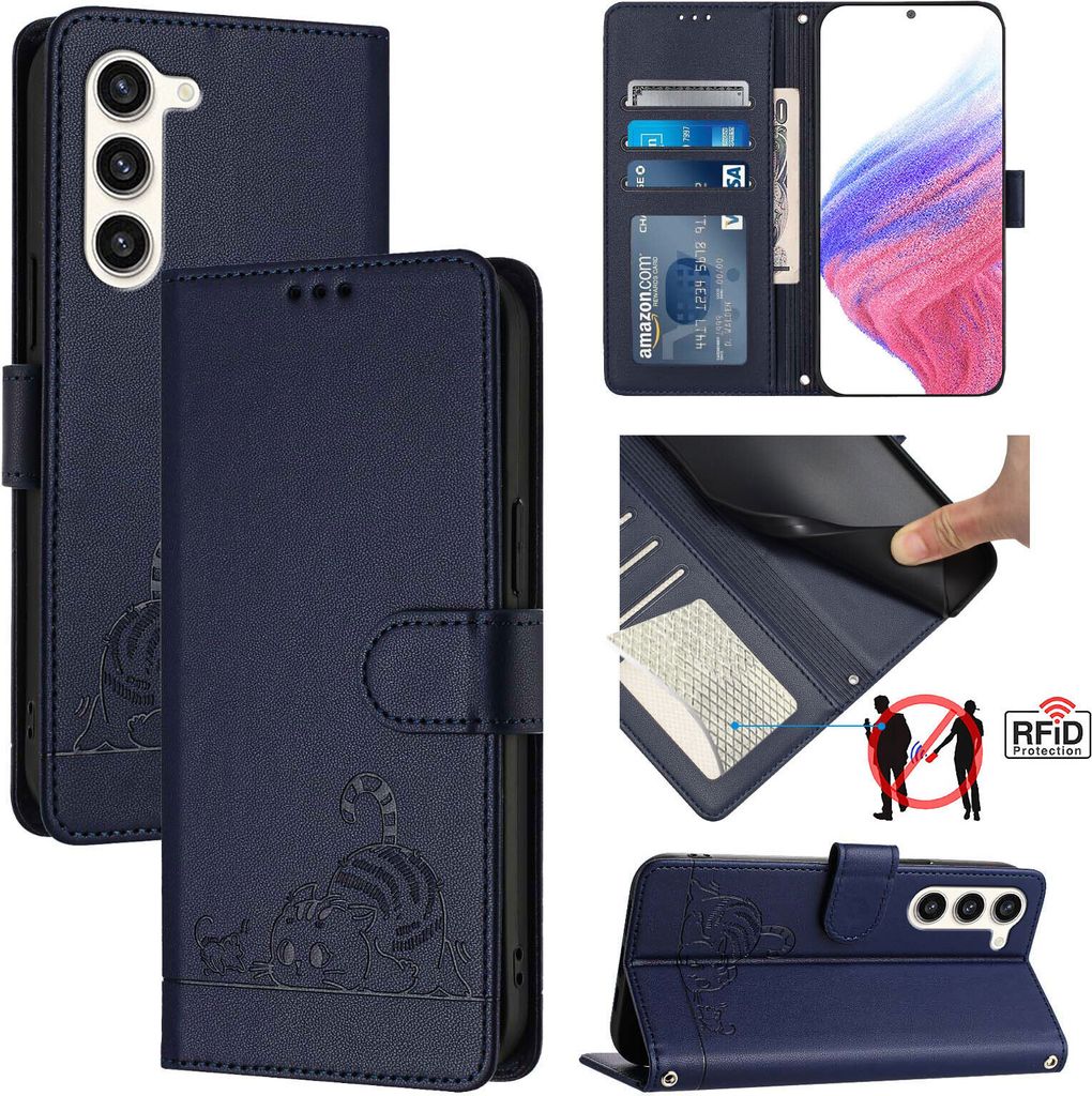 Etui en cuir pour Samsung Galaxy S23, étui à rabat avec Image du produit 