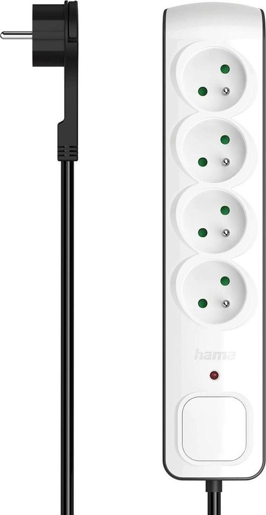 Listwa antyprzepięciowa Premium 4 gniazda Hama 1.5m