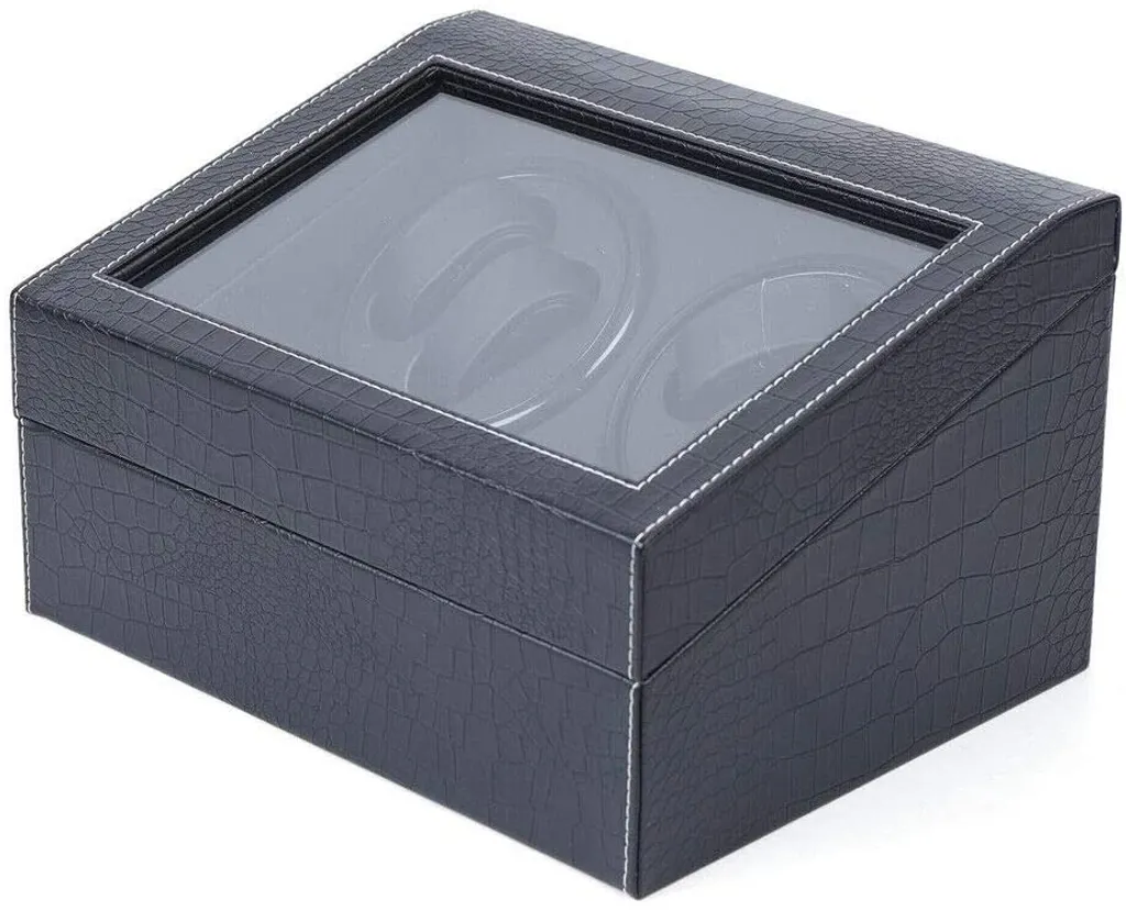 Remontoir de montre automatique 4+6 anti blocage mecanique cuir