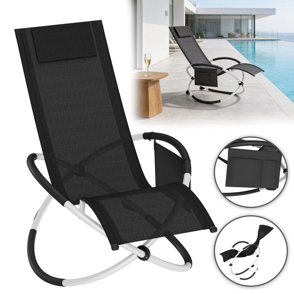 YARDIN Ergonomischer Planet Chair Liegestuhl, wetterfester Klappstuhl aus robustem Textilengewebe für Indoor und Outdoor