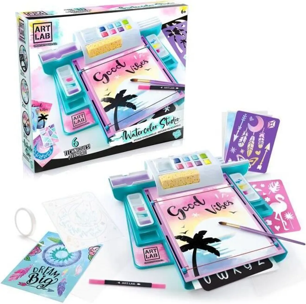 Set peinture aquarelle Canal Toys sans dégâts pour débuter le dessin facile