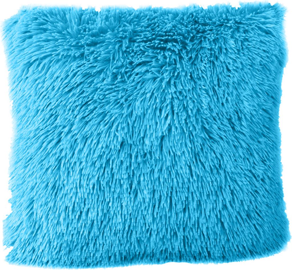 warme weiche flauschige Wurfkissen -Hülle Abdeckung Kissen Home Bett Sofa Autodekoration-Himmelblau