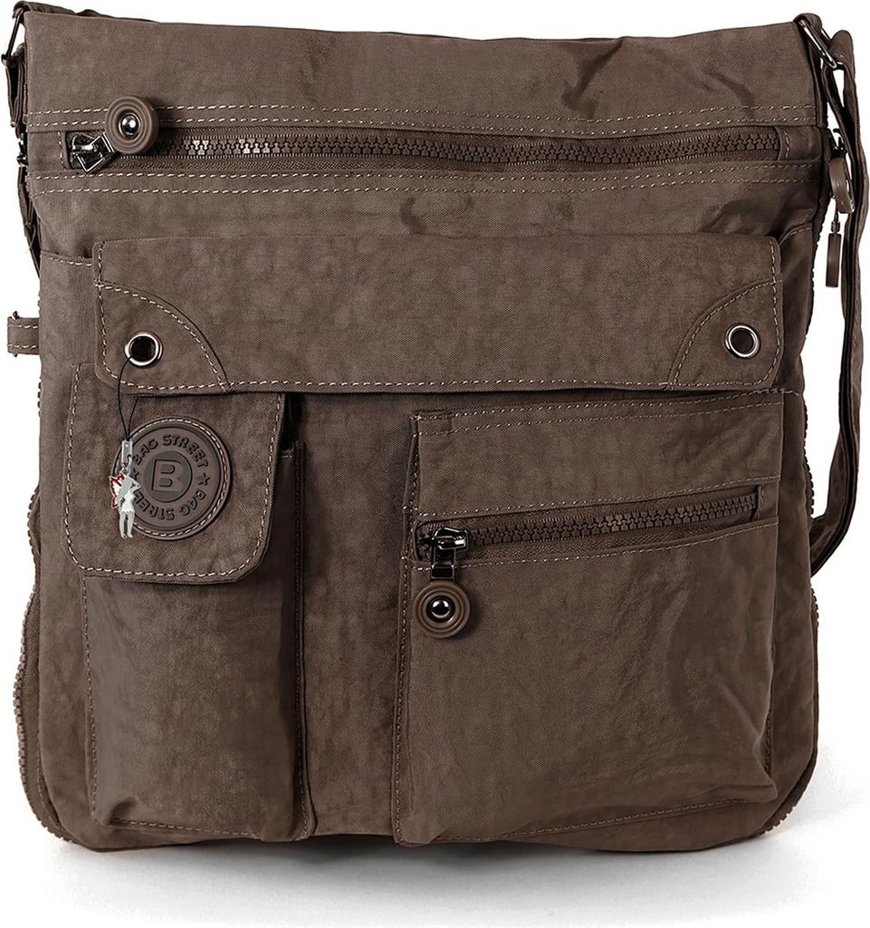 Bag Street Sac à main pour femme Sac en nylon marron Image du produit 