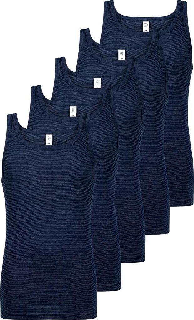 ESGE 5er Pack - Feinripp Jeans Unterhemd / Tanktop Ohne störende Seitennähte, Pflegeleicht, formbeständig und strapazierfähig, Nach traditionel...