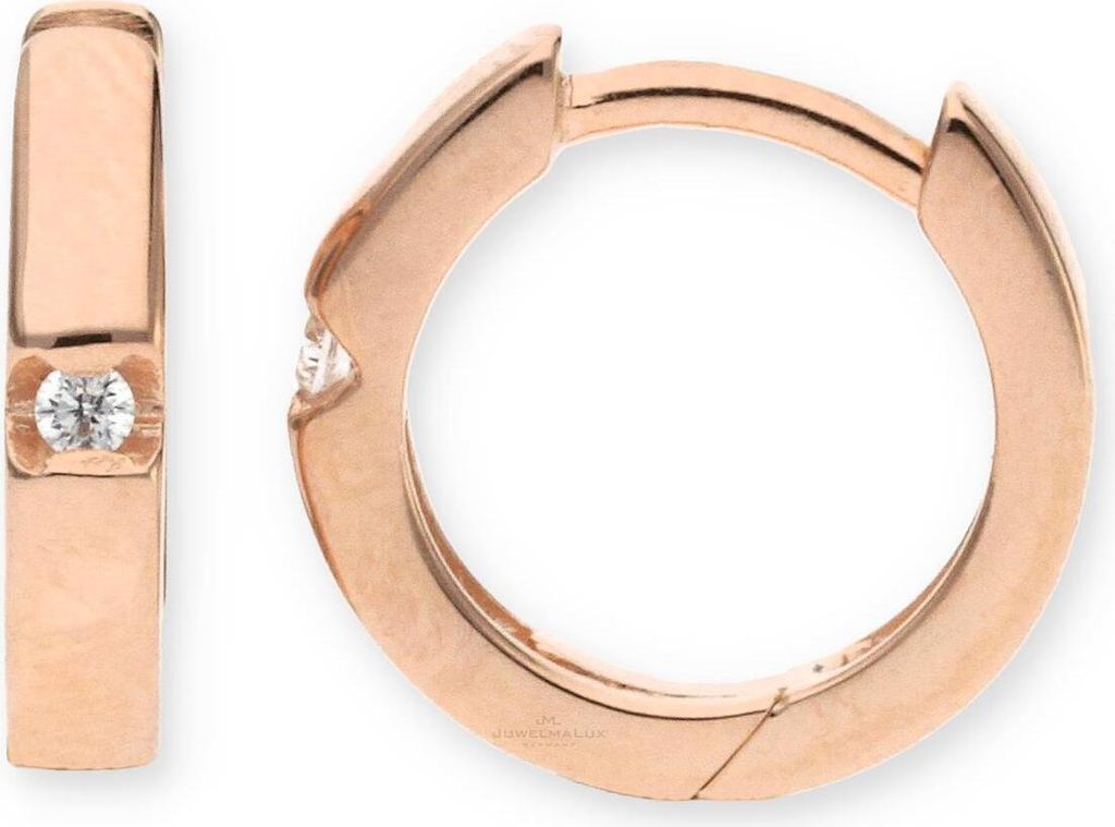 JuwelmaLux Creolen 925 Silber rosé vergoldet JL10-06-1738