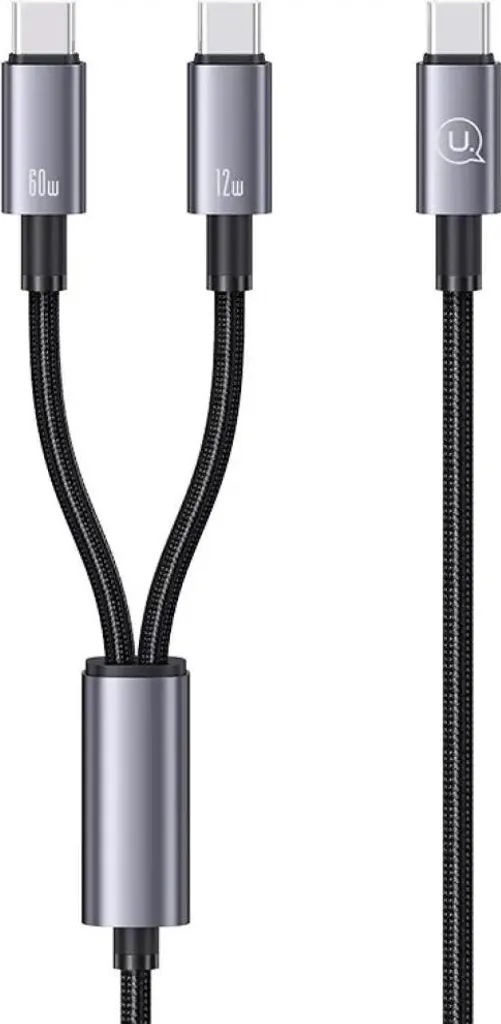Usams Kabel 2W1 2Xusb-C 72W 1,2M Cavo dati in lega di alluminio serie Sufeng Sj740Usb101 (Us-Sj740)