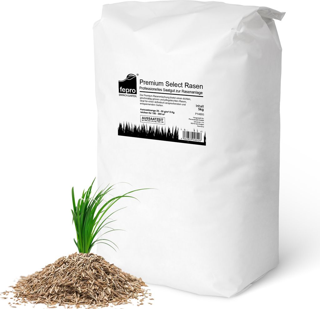 5kg Premium Rasensamen für Profis 200m², Zierrasen Produktbild 
