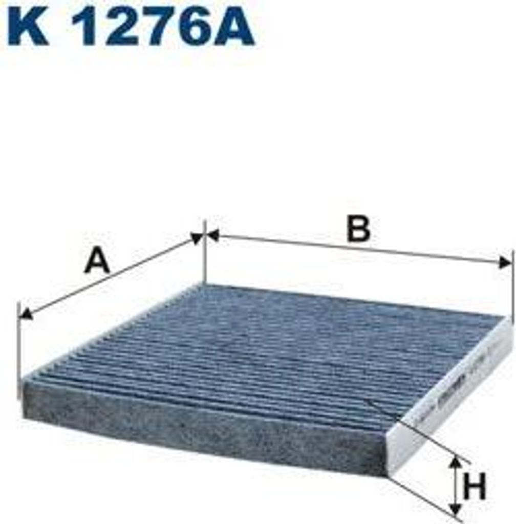 FILTRON K 1276A Innenraumluftfilter OE 4518300018 kompatibel mit Fortwo