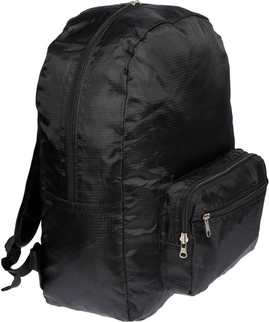 30 Liter Faltbarer Rucksack Schwarz Herren Damen Outdoor Trecking Reisen Nylon