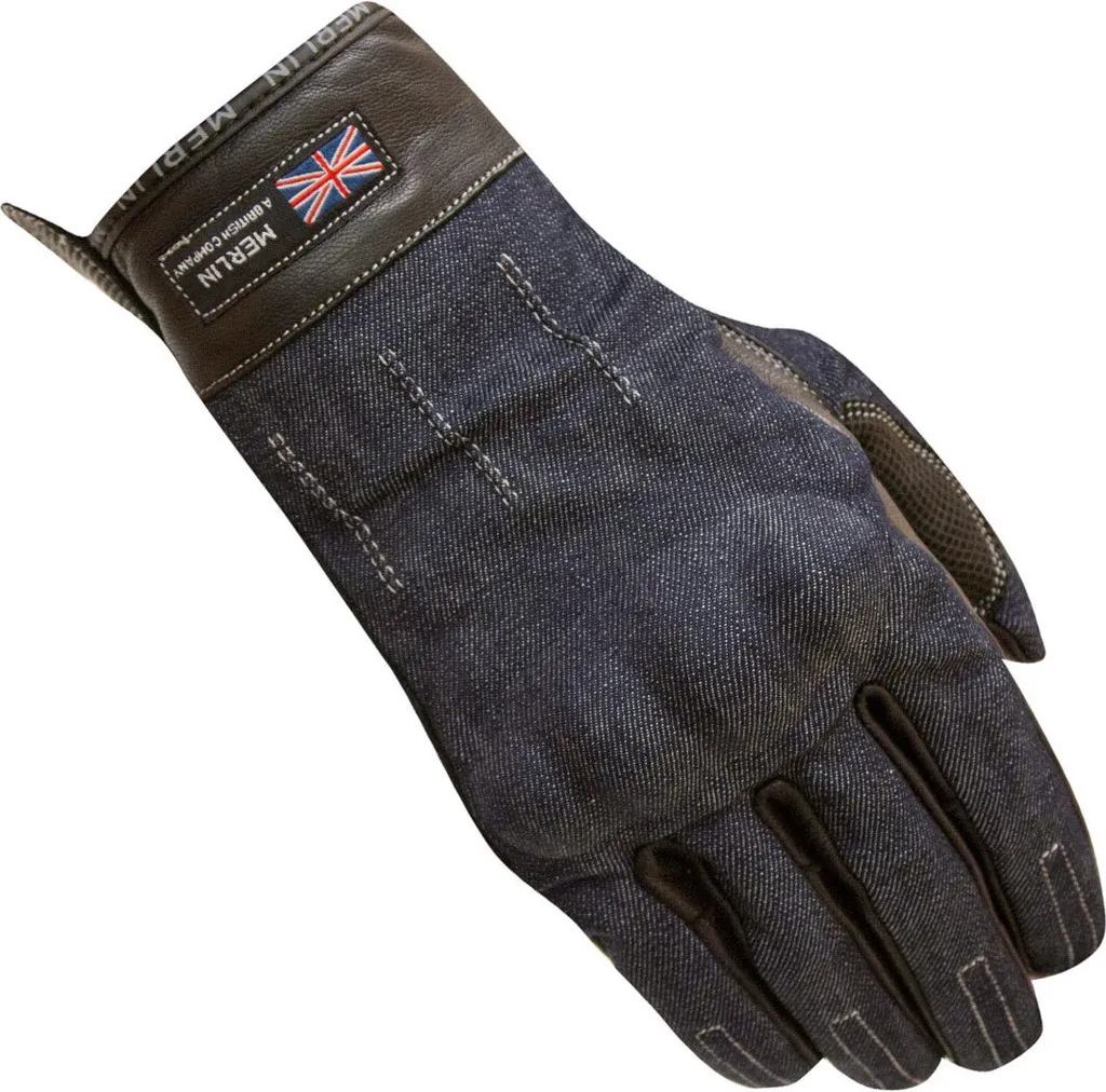 Gants de moto urbains Merlin Icon bleu 2XL pour le quotidien